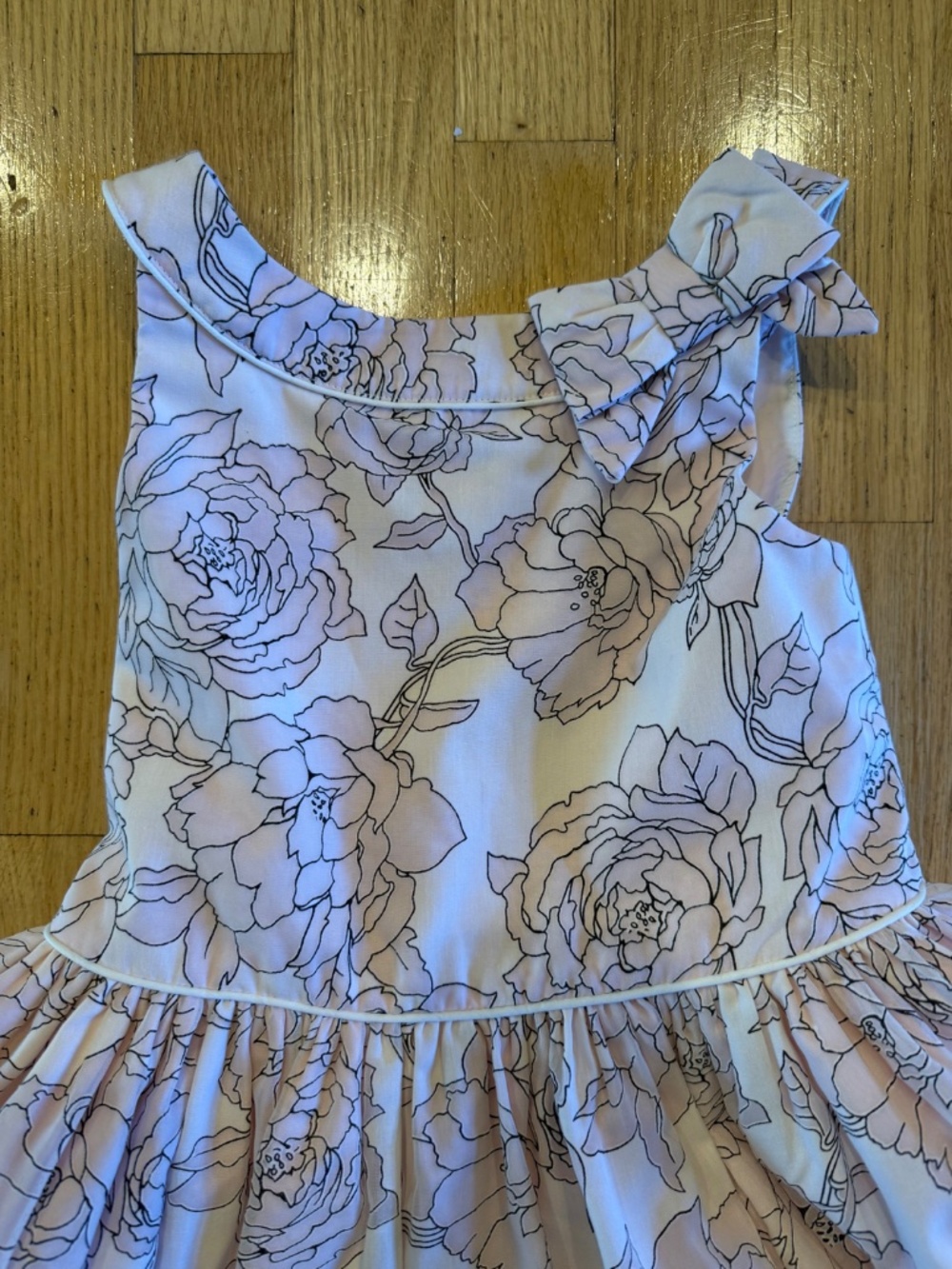 Janie and Jack Rose Print Girls Dress - special occasion, birthday or wedding - Picture 2 of 3